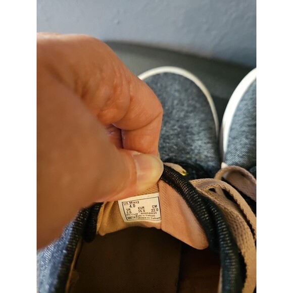 Vans Atwood Skate Sneaker Canvas Low Top Shoe Lace Up Grey/Pink Size Big Girls 4 - Picture 7 of 8